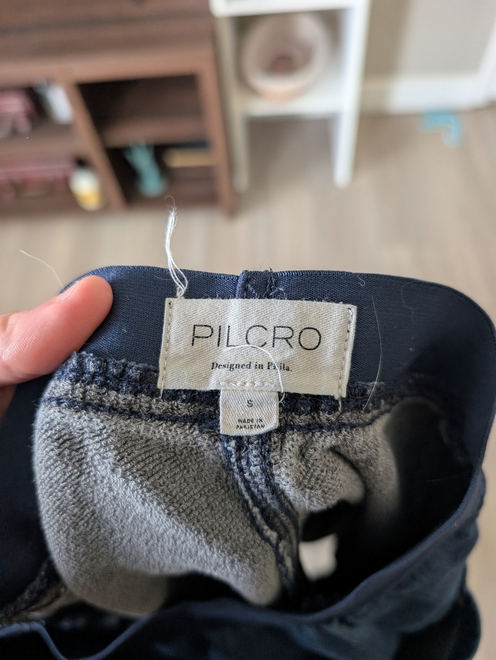 Pilcro Dark Blue Cropped Utility Pants - Picture 4 of 6